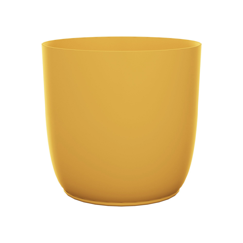 Ümbrispott Flow d 16cm x 15cm 2,4L sinepikollane