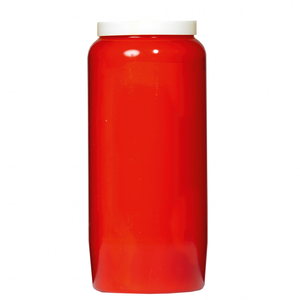 Õliküünal 6 päeva ca 144h punane ümbris valge kaas