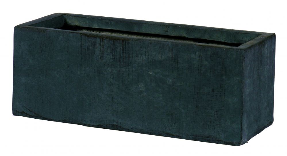 Õuepott keraamiline Liverpool kandiline 60 x 16 x 16cm tumehall