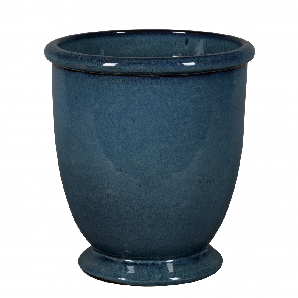 Õuepott keraamiline Shanghai 13-01OB ookeanisinine 3tk/kmpl