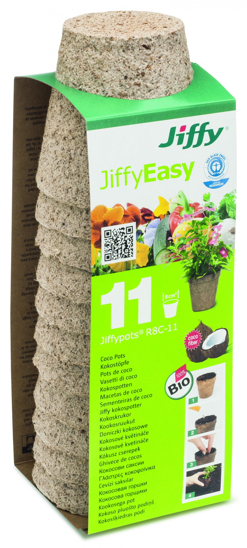 Turbapott Jiffy kandiline 9 x 10cm, tk