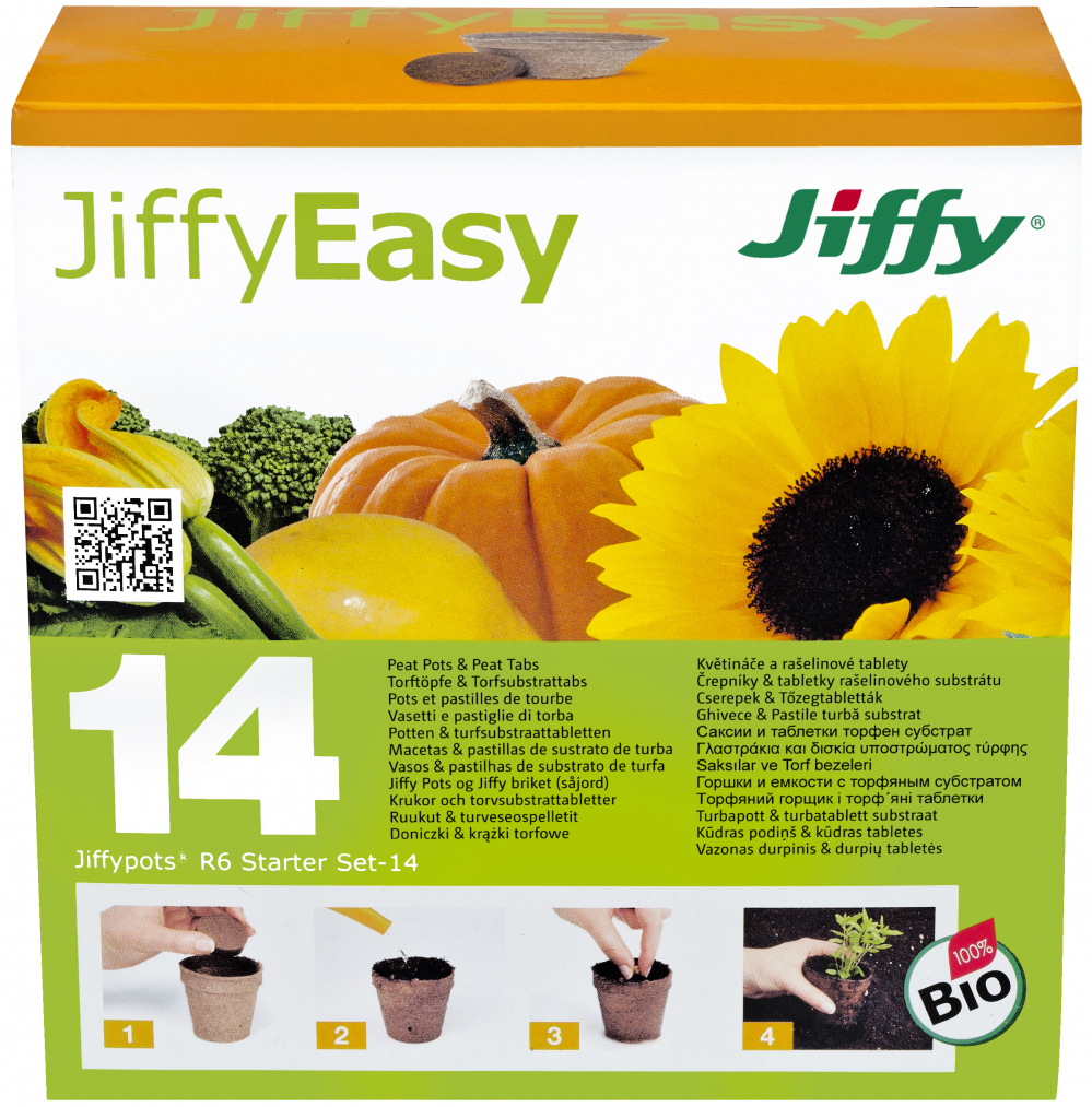 Turbapotid Jiffy R6 d 6cm ja turbatabletid QSM d 38mm 14tk