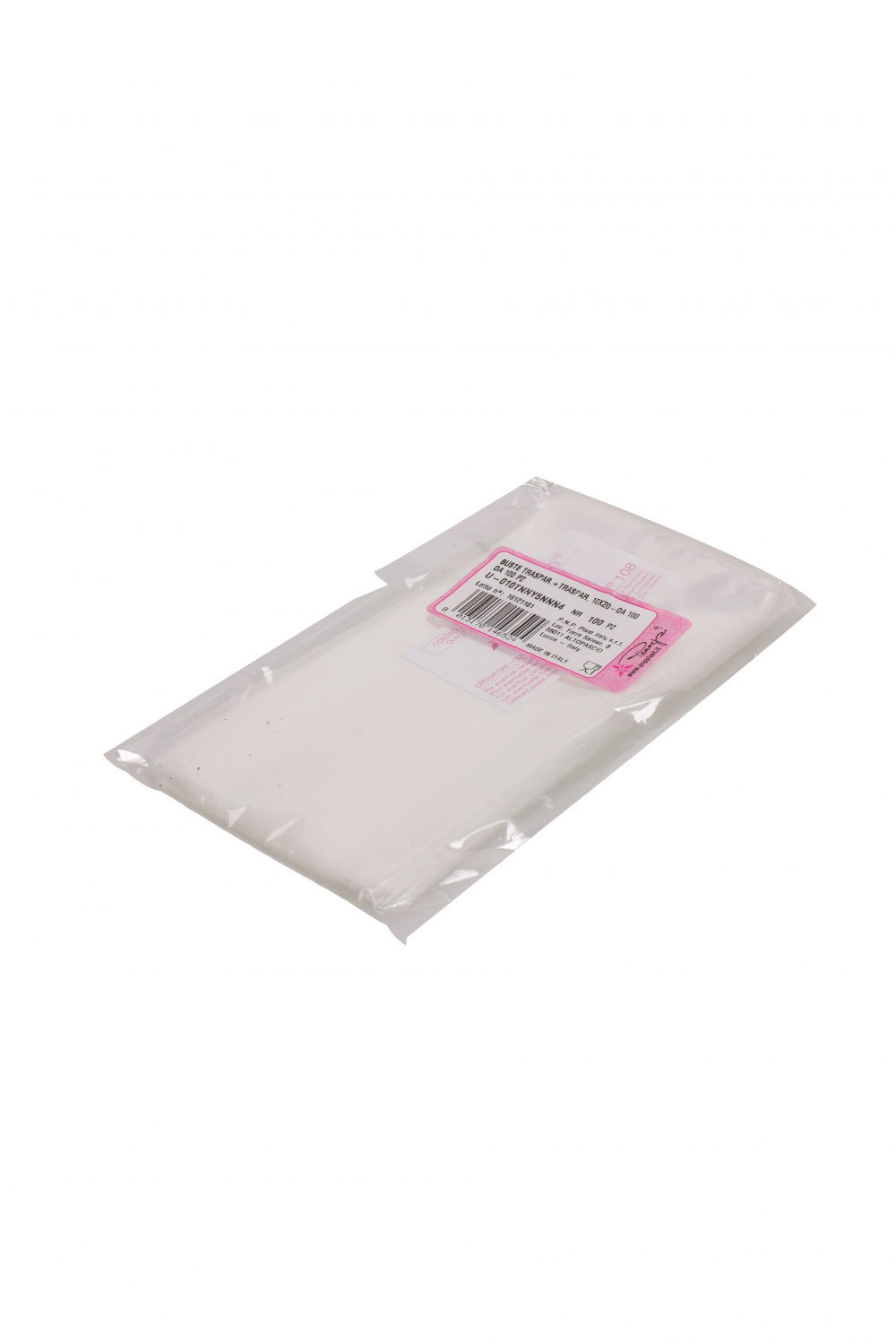 Kott läbipaistev 10 x 20cm 100tk/pakis