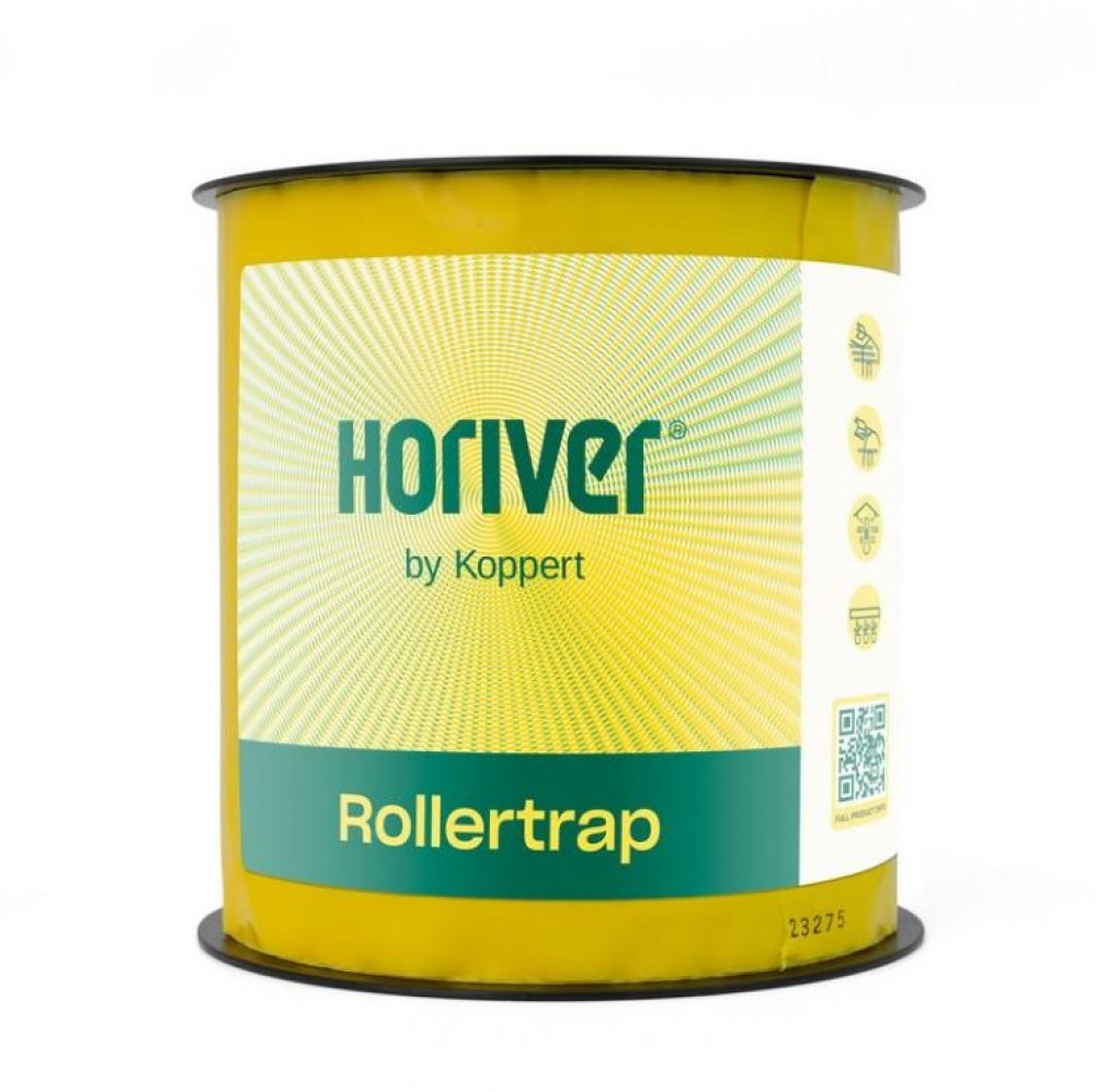 Püünispaber rullis Rollertrap kollane 15cm x 100m