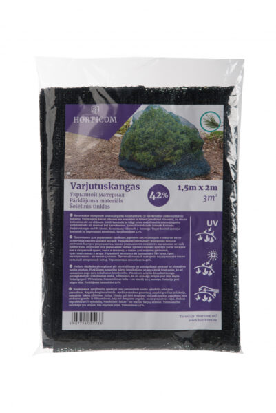 Varjutuskangas Horticom varjutus 42% 1,5 x 2m 3m2