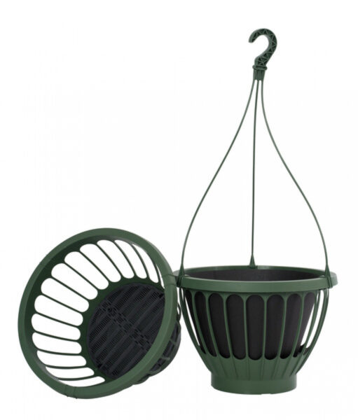 Ampel Classic Top 35cm 9,5L roheline +fliis Hawita 12tk