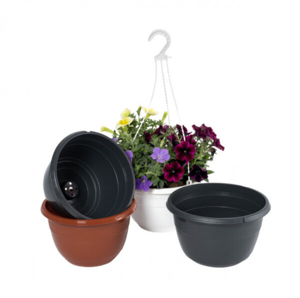 Ampel Orion 25cm 5L valge Hawita 180tk