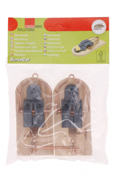 Hiirelõks puitalusel 2tk/pakis