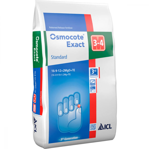 Väetis Osmocote Exact Standard 16-9-12+2MgO+TE / 3-4k 25kg