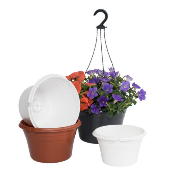Ampel Merkur 27cm 5,8L valge Hawita 1865tk