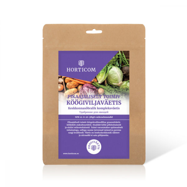 Pikaajaliselt toimiv köögiviljaväetis Horticom 1kg