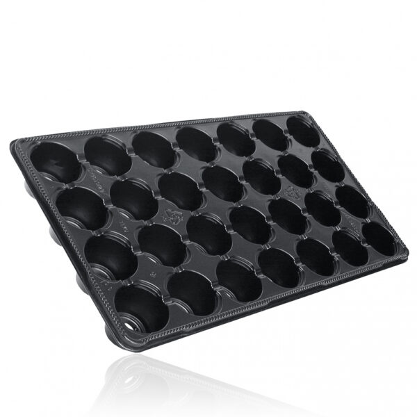 Kassett Teku Miniflor JP 3050/28 must/hall 50 x 28 x 5,1cm