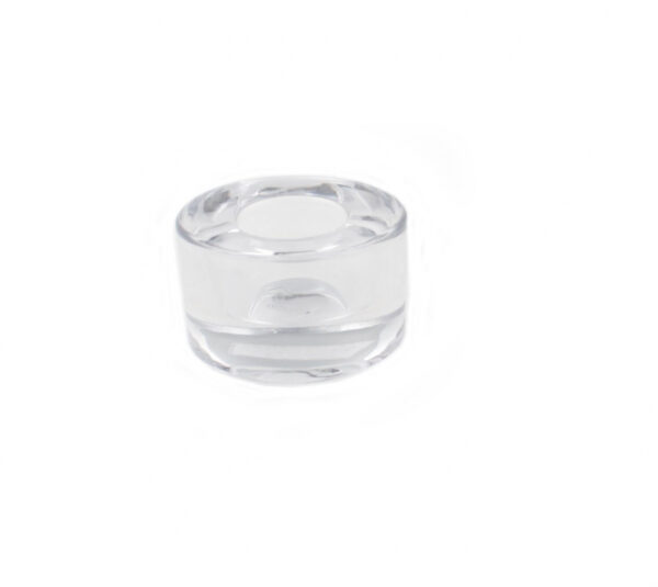 Küünlaalus klaasist teeküünlale silinder paks klaas 9,5 x 5,5cm