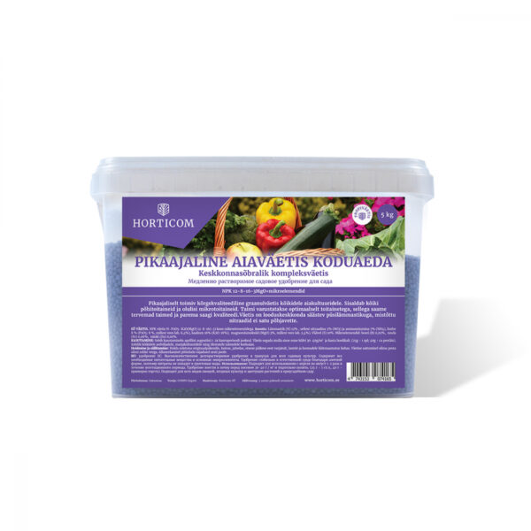 Pikaajaline aiaväetis koduaeda Horticom 5kg