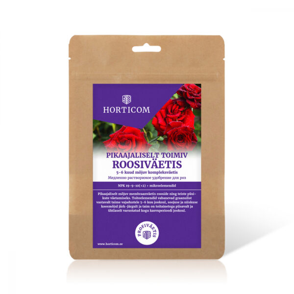 Pikaajaliselt toimiv roosiväetis Horticom 750g