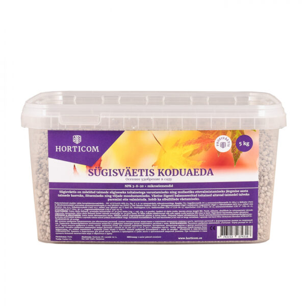 Sügisväetis koduaeda Horticom 5kg
