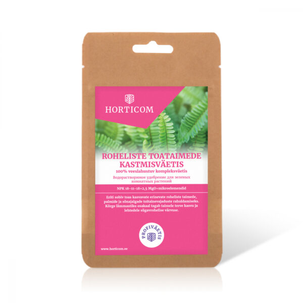 Roheliste toataimede kastmisväetis Horticom 100g