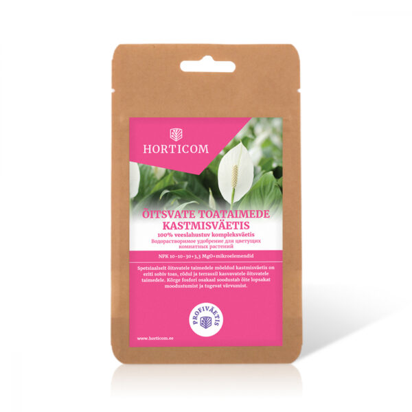 Õitsvate toataimede kastmisväetis Horticom 100g