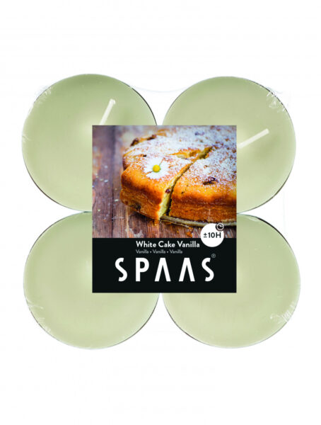 Lõhnastatud teeküünal Maxi 10h vanilje 4tk/pakis