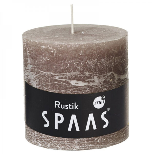 Küünal Rustik 75h d 100 x 100mm pruunikas hall