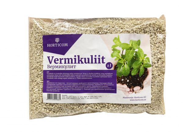 Vermikuliit Horticom 1L 2-4mm