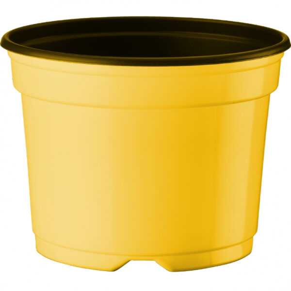 Ümarpott 13cm H9,6cm kollane