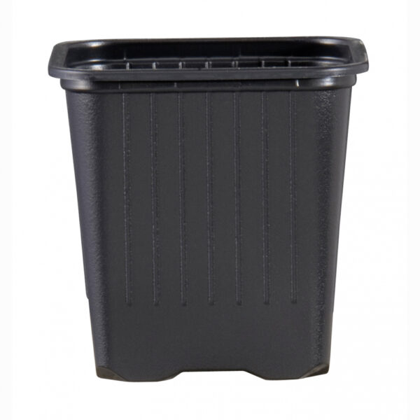 Nelikantpott 8 x 8 x 7cm must/hall 10tk