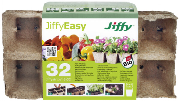 Turbakassetid Jiffystrips-6 6 x 6cm 8 auguga 4tk/pakis