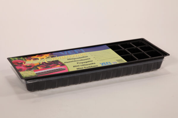 Toakasvuhoone 60 x 22cm 30 potti Vefi must