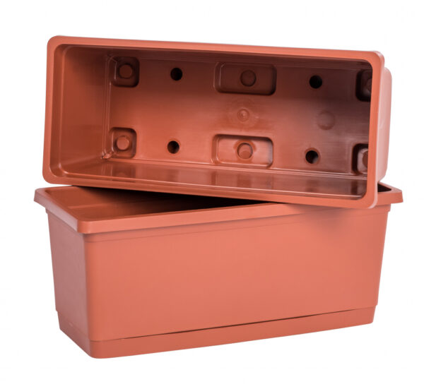 Taimekast Rimini 25 x 11 x 10cm 1,75L terra