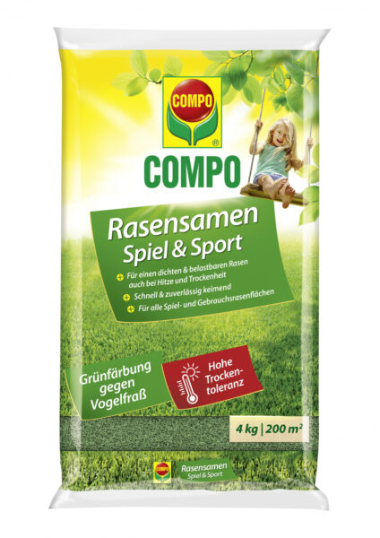 Muruseeme mängu- ja spordiväljakutele ning üldkasutatavatele muruplatsidele Compo 4kg