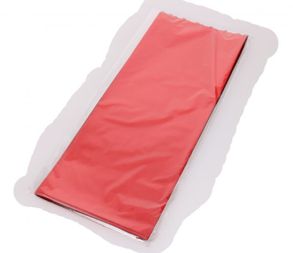 Kott pudelile foolium+läbipaistev 18 x 50cm punane 50tk/pakis