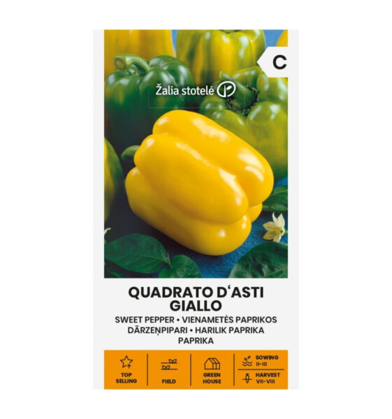 Paprika Quadrato d'?sti giallo - Capsicum annuum L.