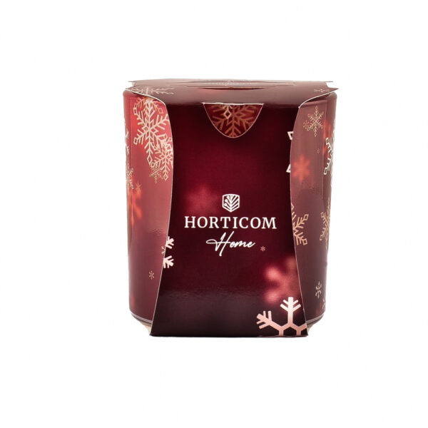 Klaasküünal kleebispildiga lumehelbed 18h d 72 x 75 mm